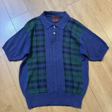 컨디션 최상] 90s 챕스 랄프 로렌 체크 피케 셔츠 빈티지