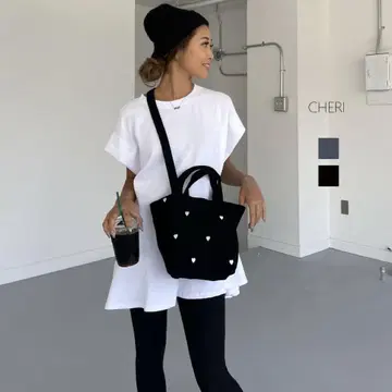 cheri 누비 백 토트백 숄더백