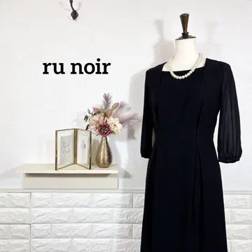 블랙 포멀 예복 원피스 ru noir 여름용 예복 법회 9호 사이즈
