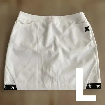 한국 골프웨어] LALA'C 골프 스커트 화이트 L 사이즈