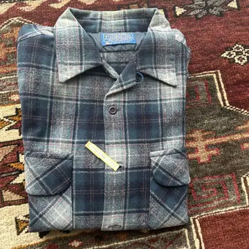 Pendleton 플란넬 셔츠 울 체크 무늬 클리닝 완료