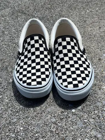 Vans 체크 무늬 깃발 슬립온