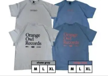 ammo 블루 티셔츠 L 사이즈 Orange Owl Records