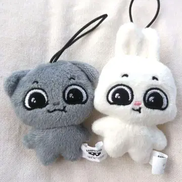 Kkamung&Angto 봉제 인형 마스코트 쿰과 안토 2개 세트