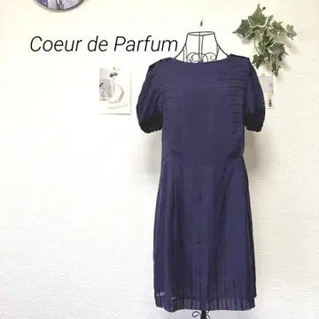 9638 Coeur de Parfum 반팔 원피스 실크 코튼