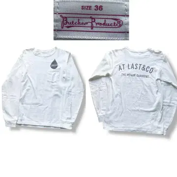 부처 프로덕트 가슴 포켓 프린트 긴팔 티셔츠 size 36