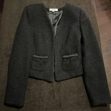 LAURA ASHLEY 블랙 테일러드 자켓 UK10