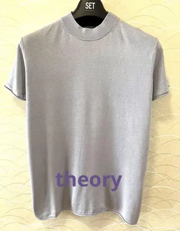 Theory 반팔 실크 니트