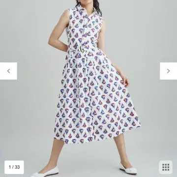 그레이스 클래스 마린 모티브 원피스 36