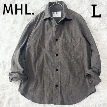 MHL. 코튼 긴팔 셔츠 브라운 MHL 최근 모델 L 사이즈
