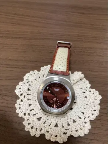 캐주얼 브라운 가죽 시계