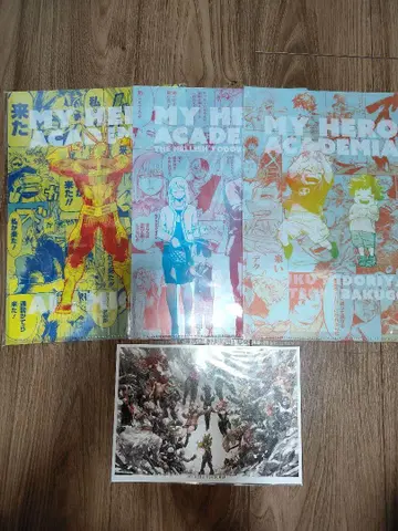 4개 히로아카 원화전 클리어 파일 3개 키 비주얼 엽서 2개