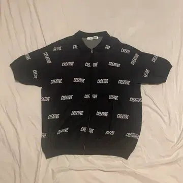 TTTMSM CREATIVE 로고 니트 블랙 썸머 니트 레어