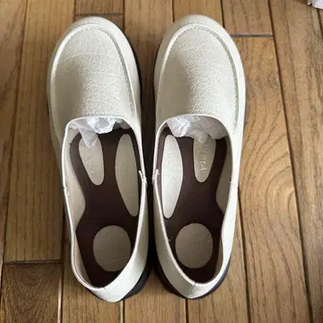 리게타 로퍼 드라이빙 슈즈 여성용 아이보리 사이즈 L