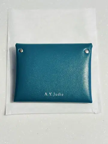A.Y.Judie 지갑 천연 가죽 두겹 미니 지갑 그린