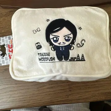 새상품 모로후쿠 타카아키 명탐정 코난 스퀘어 파우치 봉제 인형 파우치