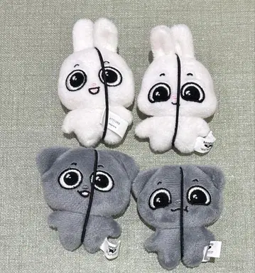 Kkamung&Angto 봉제 인형 마스코트 전 4종 세트