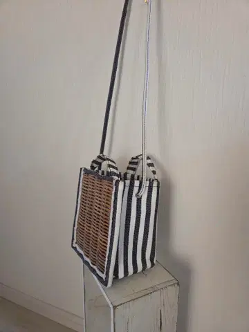 에바고스 ebagos 캠퍼스 원단 바스켓 가방 숄더