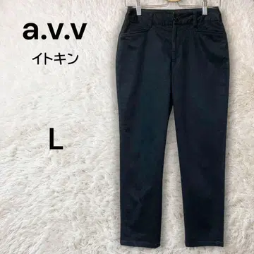 a.v.v 스트레치 코튼 팬츠 이토킨 블랙 L