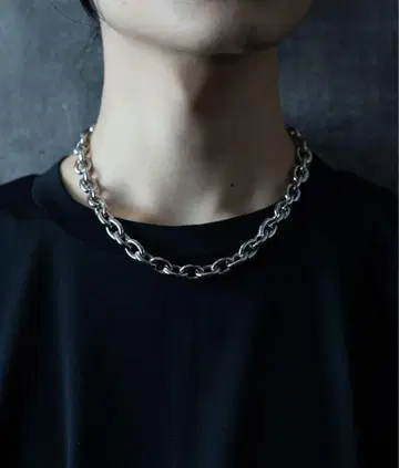 실버 체인 목걸이 BIG 체인 목걸이(HARE)