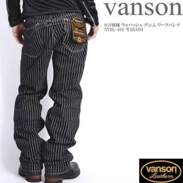 Vanson 밴슨 스트라이프 데님 팬츠 NVBL-404-WABASH