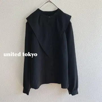 united tokyo 케이프 칼라 블라우스 m189