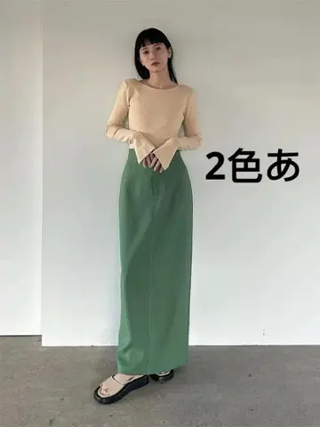 CLANE 백 슬릿 하이 웨스트 스커트