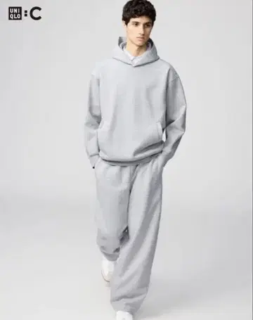 유니클로 맨투맨 와이드 팬츠 M 사이즈