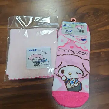 레어 ANA 마이멜로디 세트 삭스 손수건