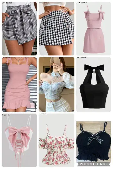 SHEIN 9점 묶음 판매 XXS~S 사이즈 캬바쿠라