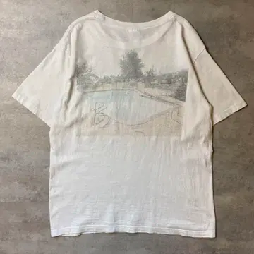 NUMBER NINE 히라노 타로 씨 콜라보 포켓 티셔츠 포토 T 프린트