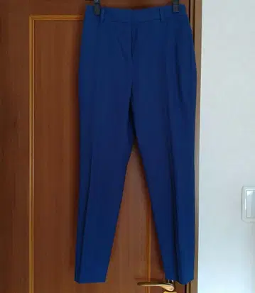 PLST 린넨 블렌드 스틱 팬츠 XS 블루