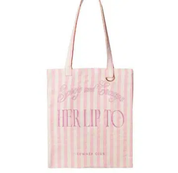 미사용 새상품 Herlipto 아이스크림 스트라이프 토트백 아이스