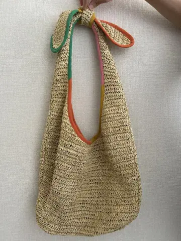 ACCESSORIZE 컬러풀 핸들 바스켓백