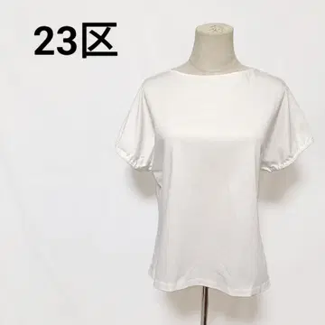 23구 심플 돌먼 슬리브 티셔츠 화이트 38