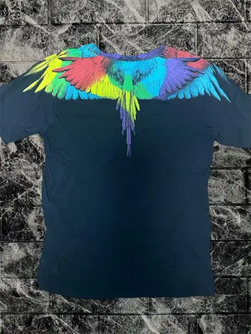 Marcelo Burlon 마르셀로 바론 레인보우 페더 티셔츠
