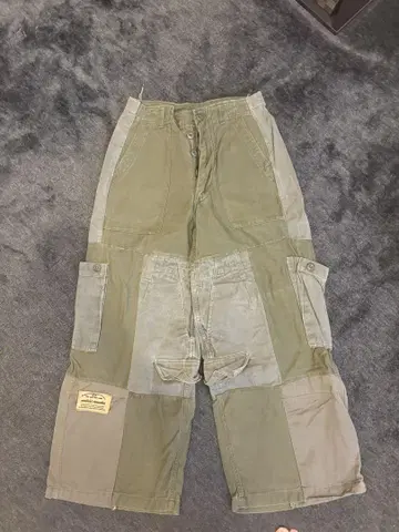 마키 리메이크 카고 데님 팬츠