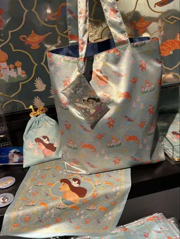 알라딘 재스민 오마이 카페 토트백