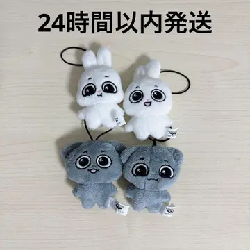 Kkamung&Angto 봉제 인형 마스코트 전 4종 세트