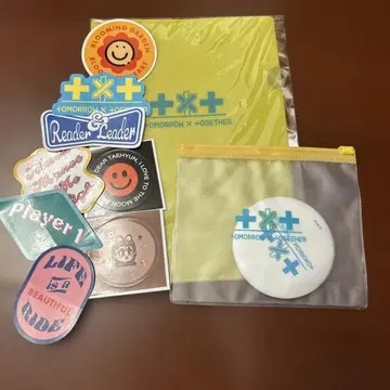 TOMORROW X TOGETHER 스티커, 클리어 파일, 거울 세트