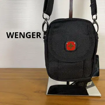 중고품 WENGER 블랙 메신저 백 미니 숄더백