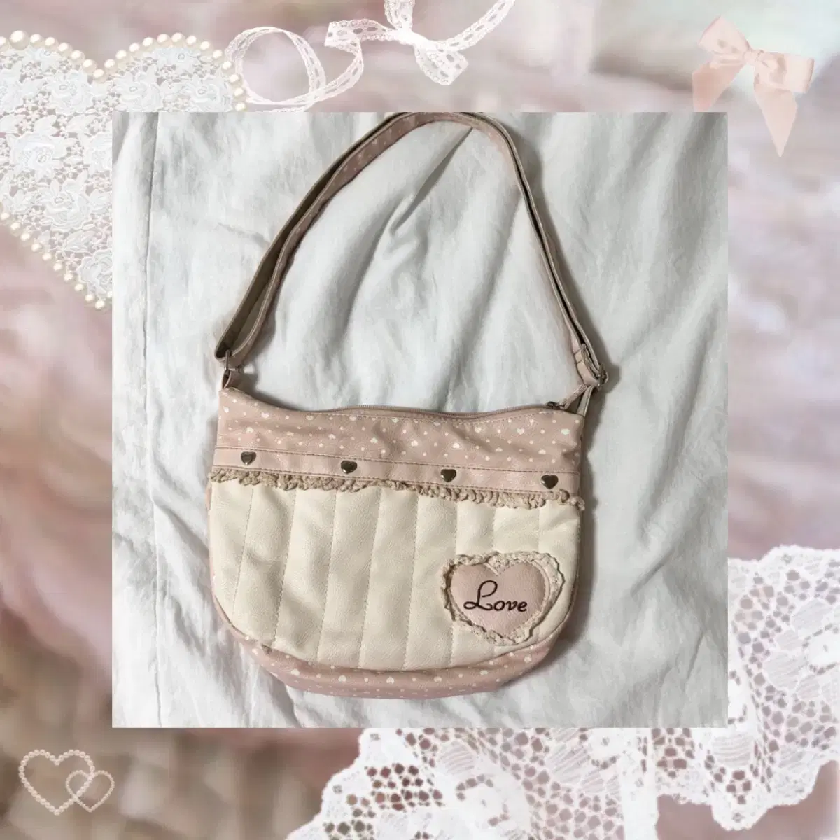 【HIETA】Lace Tina★送料・関税込★韓国商品★お早めに Hieta Lace Tina Bag / White on Bunjang Global Site.