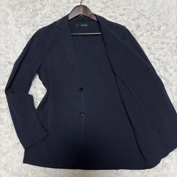 라르디니 시어서커 자켓 M 네이비 2B 네이비 남성복