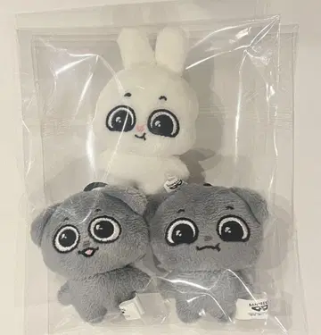 Kkamung&Angto 봉제 인형 마스코트 3종 세트