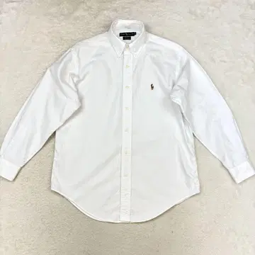 90s 랄프 로렌 야마스 옥스퍼드 버튼 다운 셔츠 긴팔 화이트 L