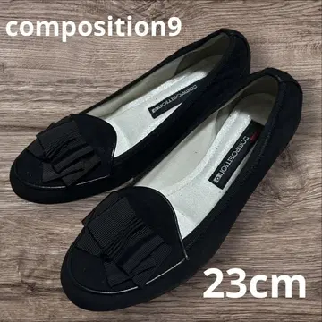 새상품급 컴포지션 9 펌프스 리본 23cm 블랙 검정
