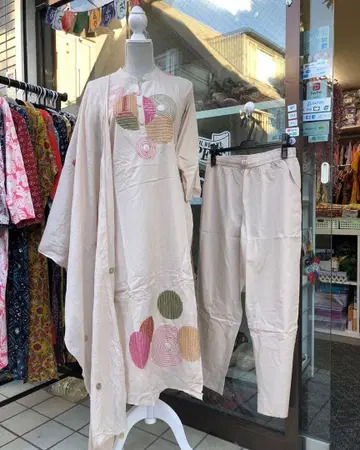 쿠르타, 팬츠, 숄 (3세트)