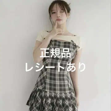 오늘 발송 andmary Karen check mini dress