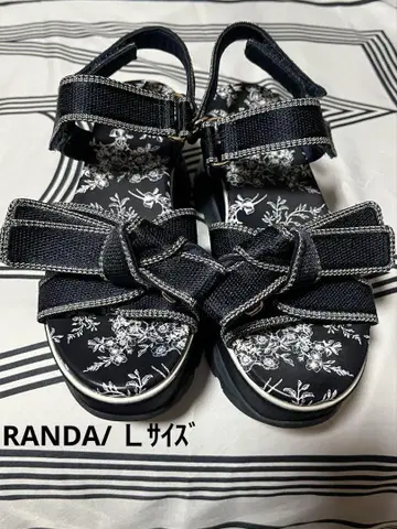 RANDA 네이비 스포츠 샌들 통굽 L 사이즈