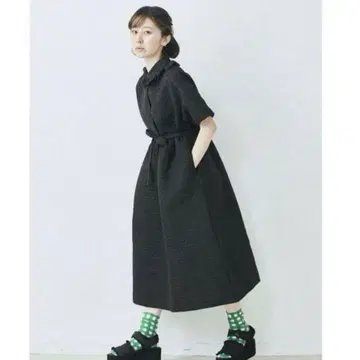 나체 일인자 츠즈이 씨 메리 제니 원피스 블랙 하트 무늬